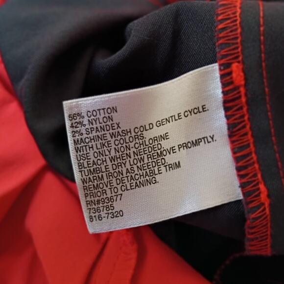 Worthington Colorblock Pencil Skirt Red Black Executive Chic Minimalist 10 - Picture 7 of 8